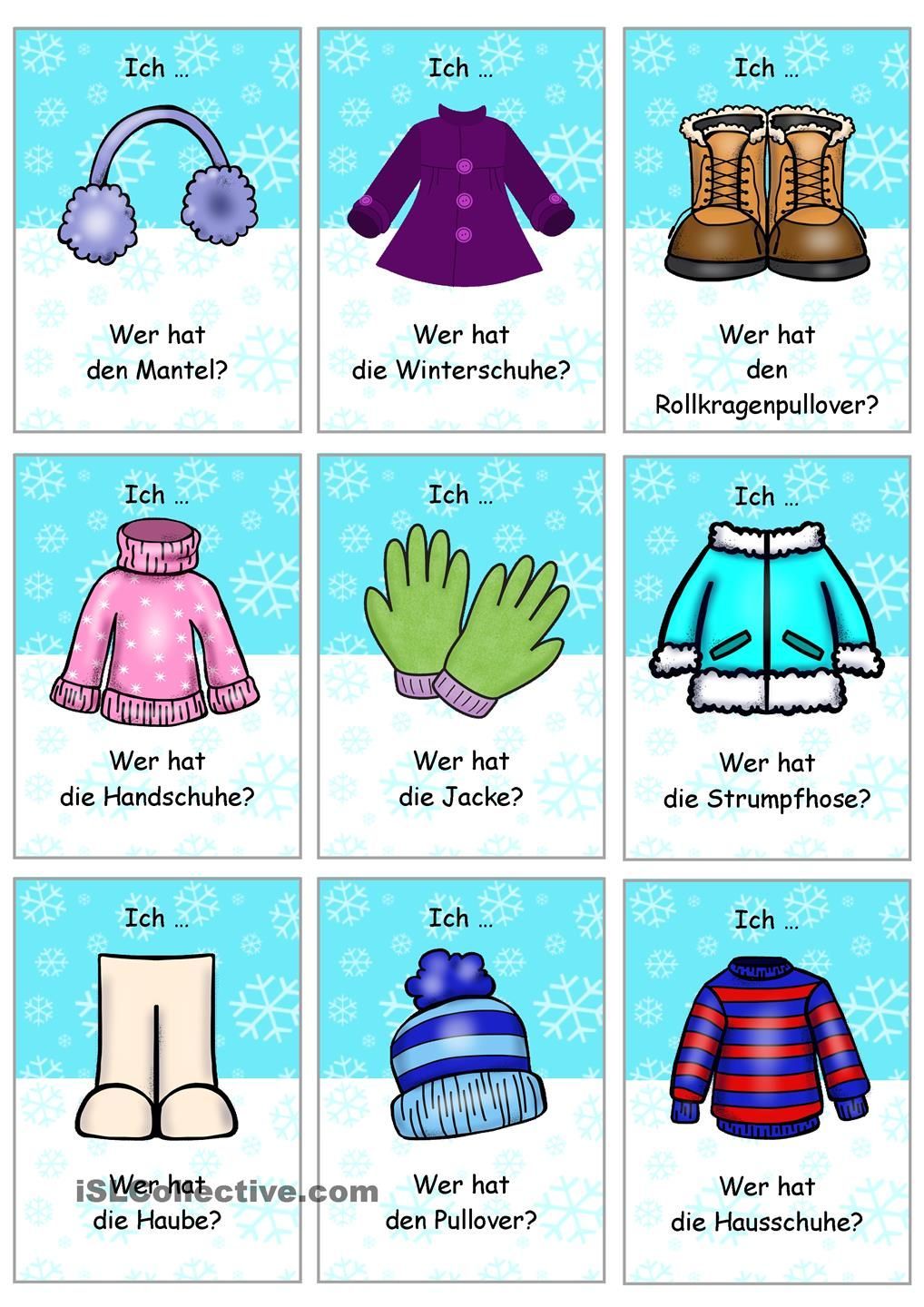 Bilder Winterbekleidung Kinder Zum Ausdrucken