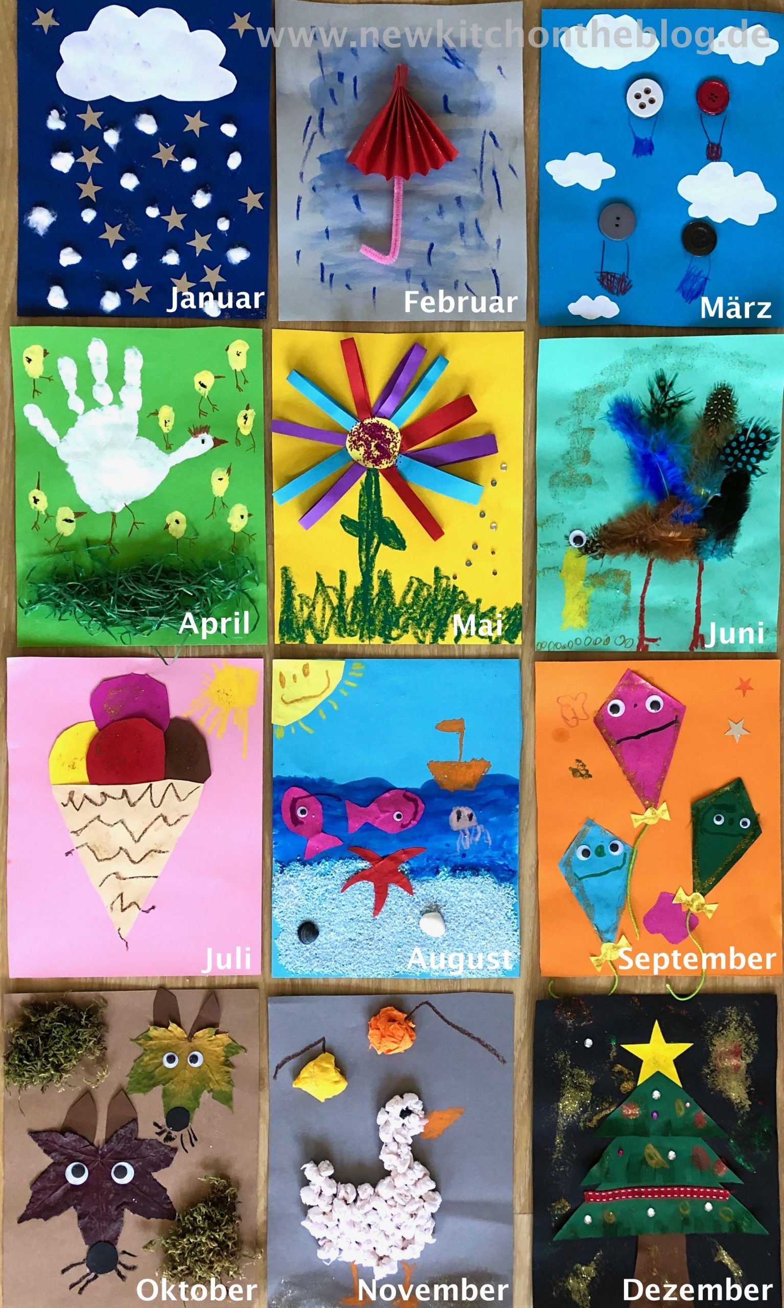 Jahreskalender Ausdrucken Kinder