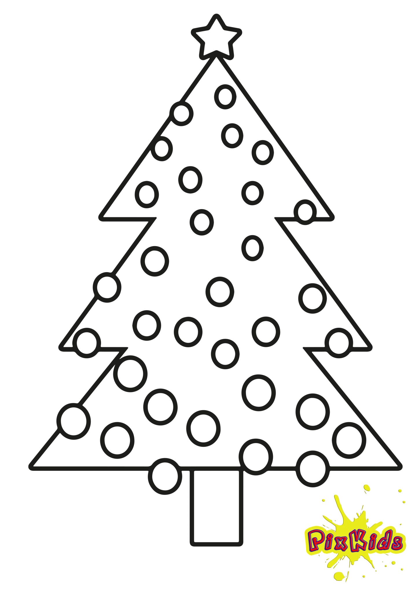 Weihnachten Ausmalen Zum Ausdrucken Tannenbaum Kinder Malvorlage