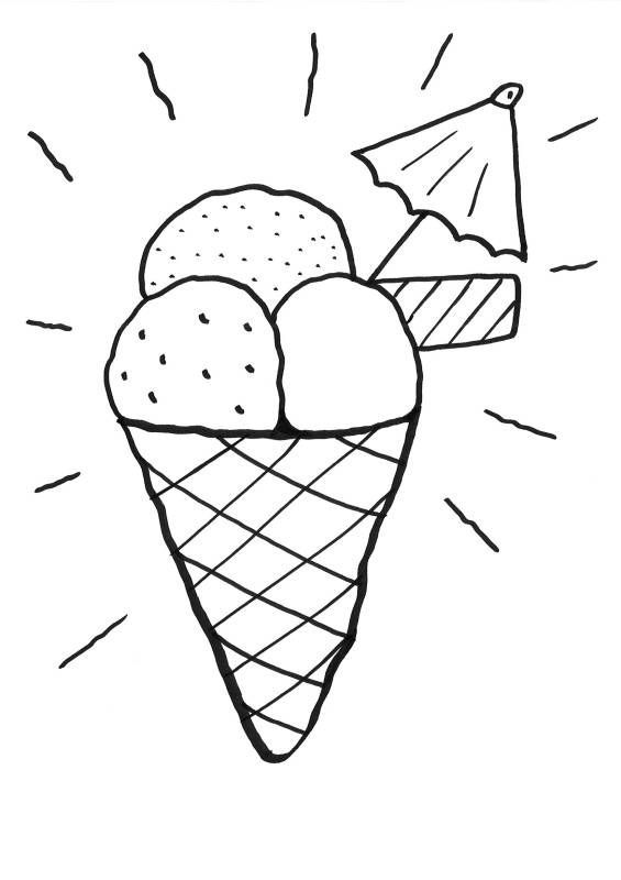 Mandala Für Kinder Eis Sommer Zum Ausdrucken