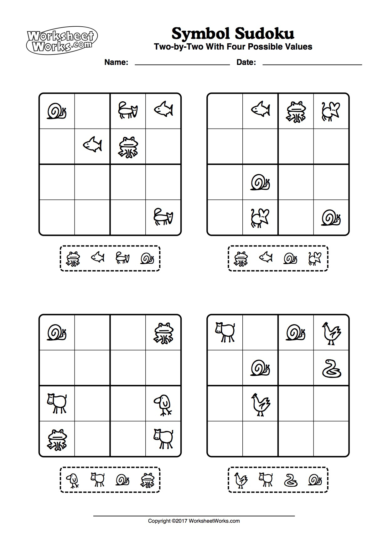 Sudoku Für Kinder Zum Ausdrucken