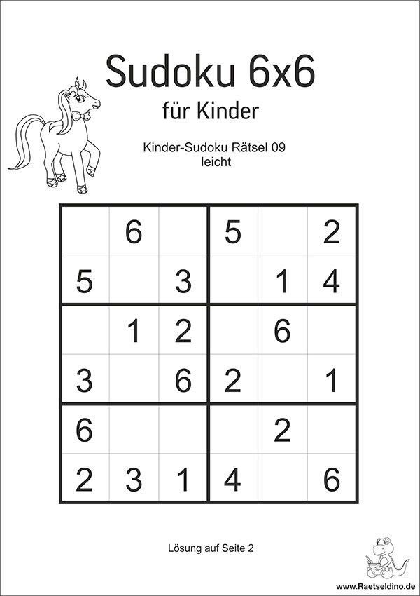 Sudoku Zum Ausdrucken Kostenlos Kinder