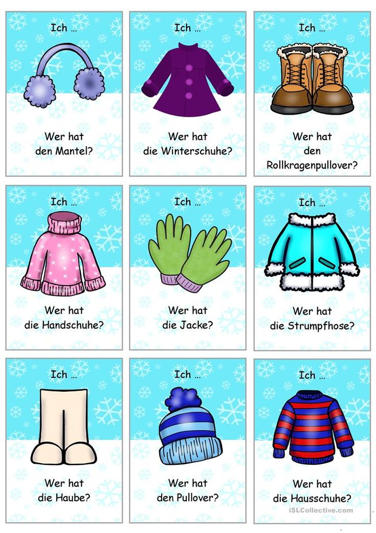 Bilder Winterkleidung Kinder Zum Ausdrucken