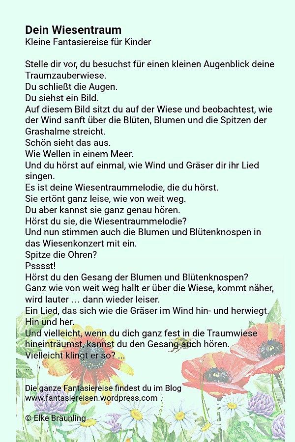 Feengeschichten Für Kinder Zum Ausdrucken