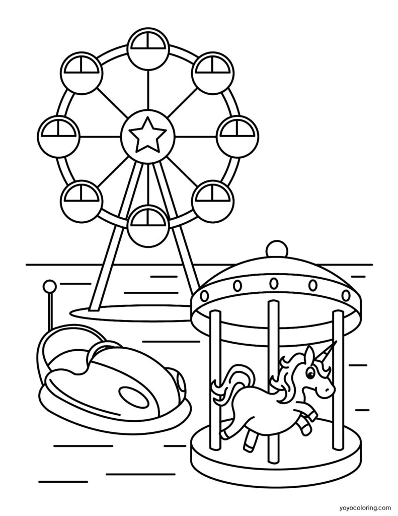 Malen Für Kinder Zum Ausdrucken Kirmes