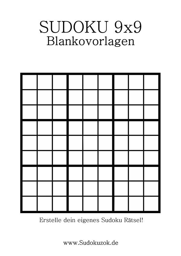 Sudoku Für Kinder 9x9 Zum Ausdrucken