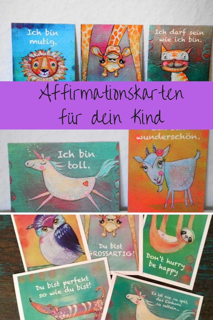 Ausdrucken Affirmationskarten Kinder Kostenlos