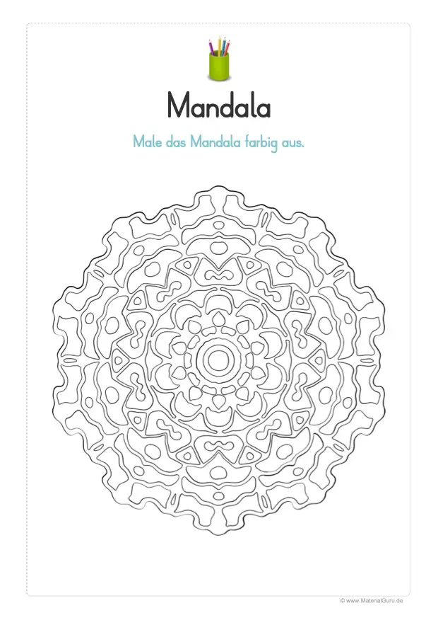 Herbst Mandalas Kinder Zum Ausdrucken