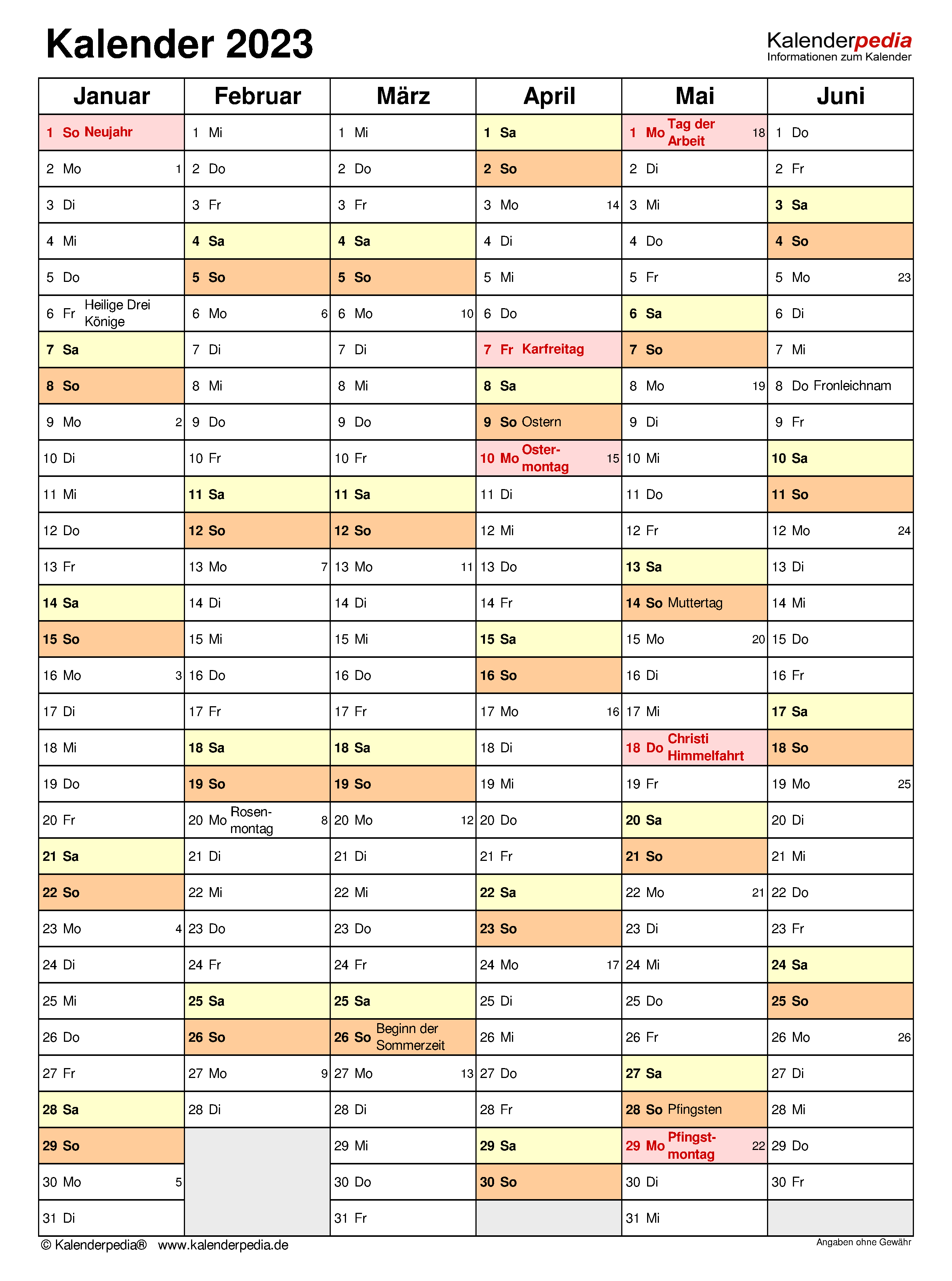 Monatskalender Für Kinder Zum Ausdrucken