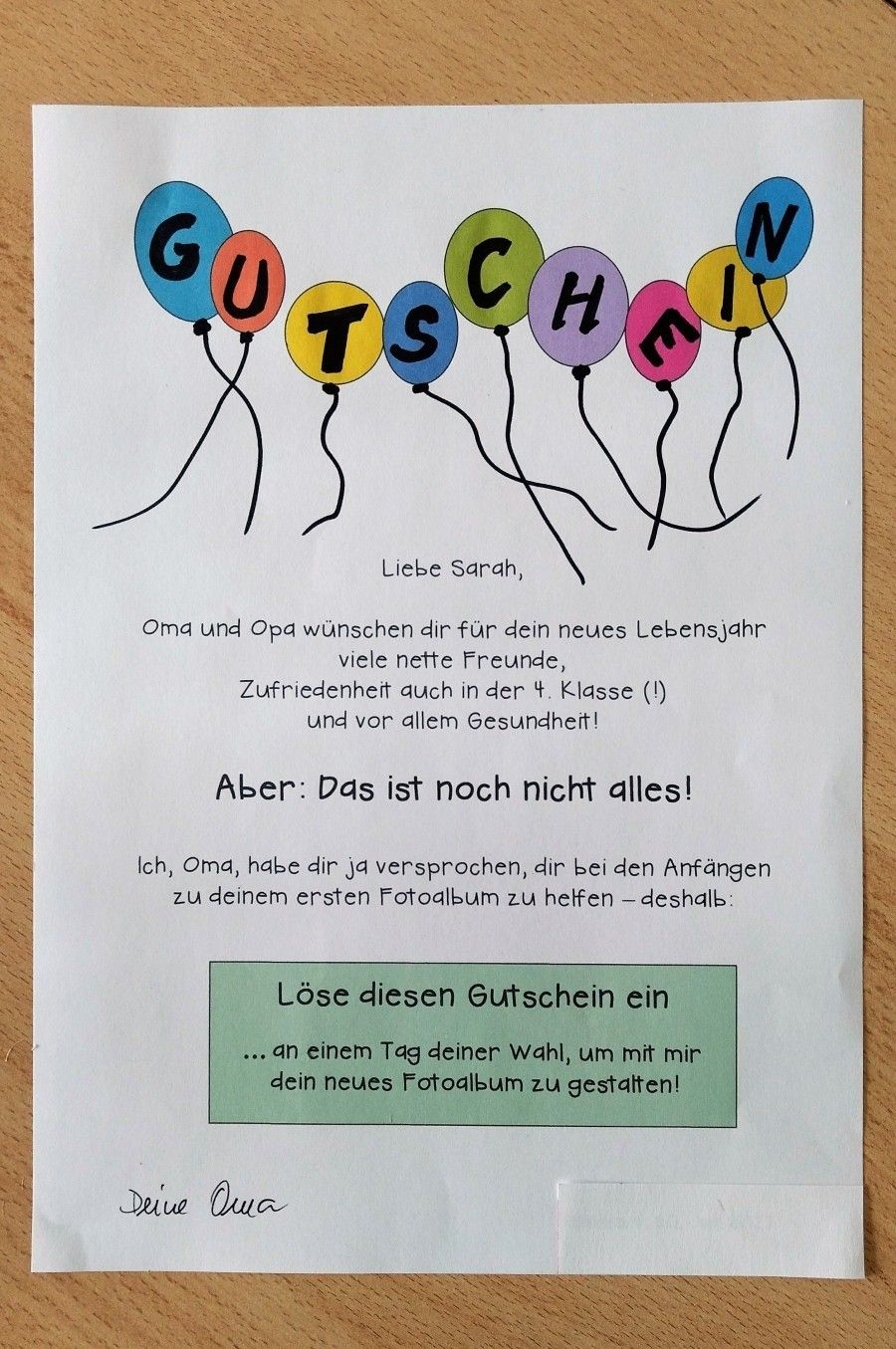 Gutscheine Kinder Zum Ausdrucken