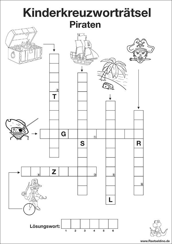 Kreuzworträtsel Für Kinder 8 Jahre Zum Ausdrucken