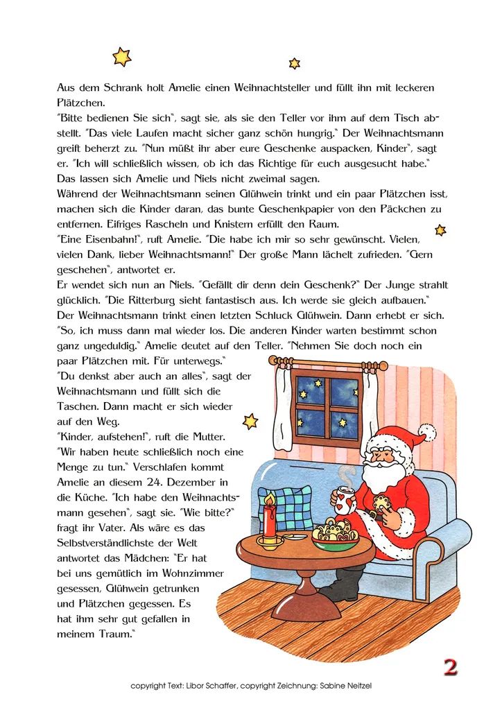 Weihnachtsgeschichte Zum Ausdrucken Kinder