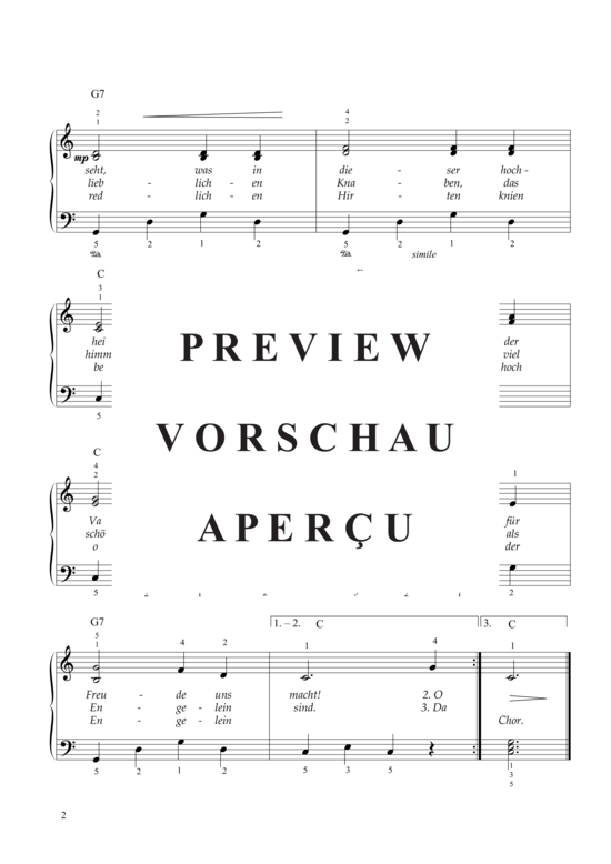 Ihr Kinderlein Kommet Noten Fürs Klavier Zum Ausdrucken Für Kinder