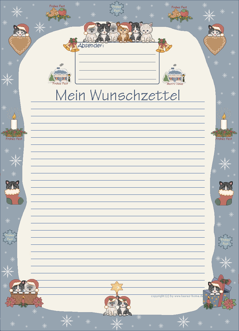 Wunschzettel Kinder Zum Ausdrucken