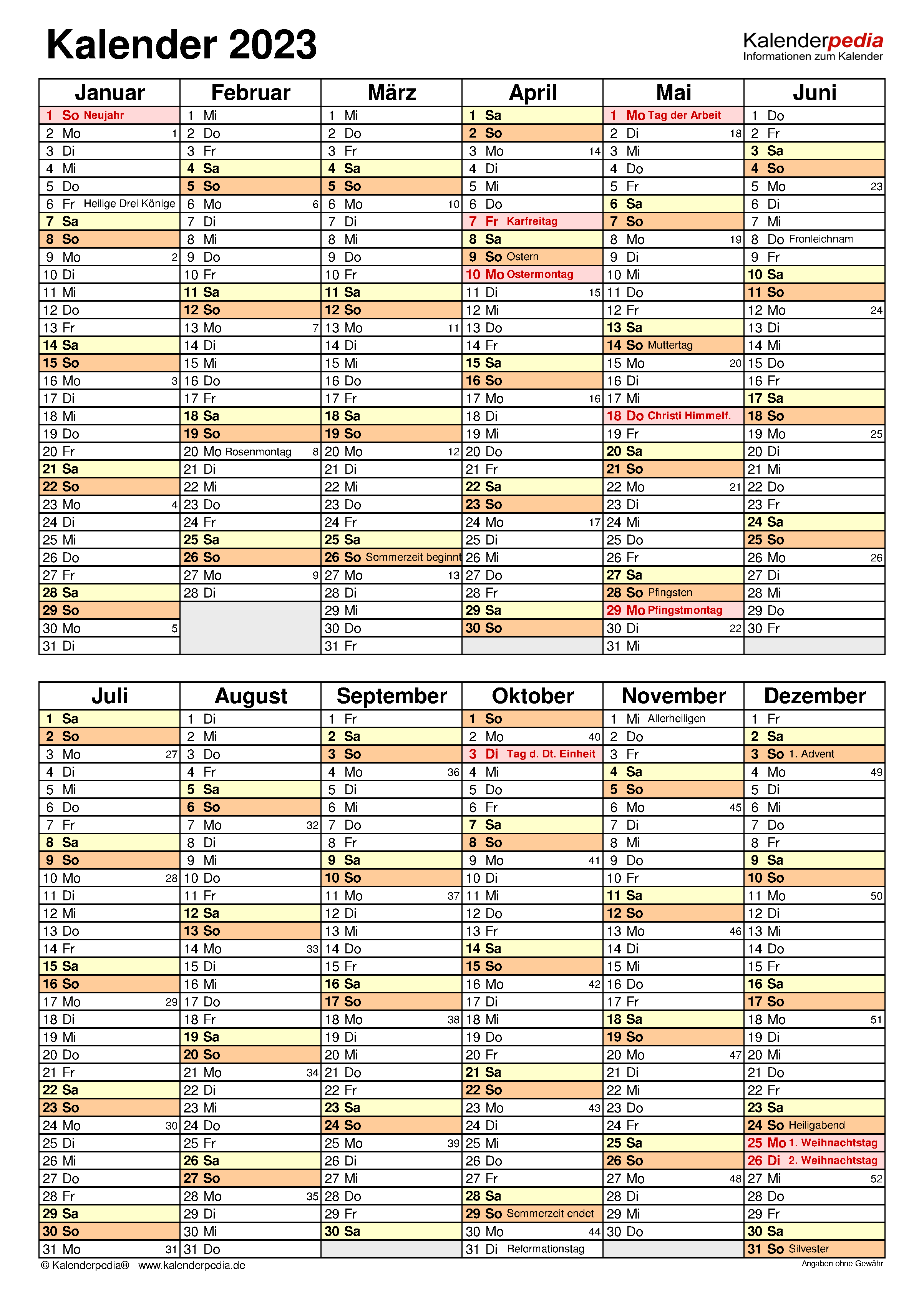 Wochenkalender Für Kinder Zum Ausdrucken