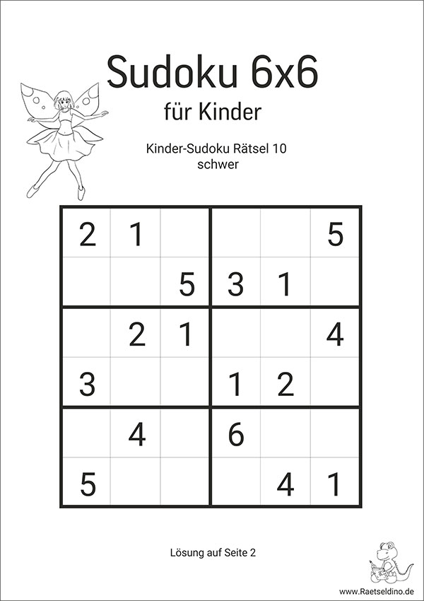 Kinder Sudoku Für Kinder Zum Ausdrucken