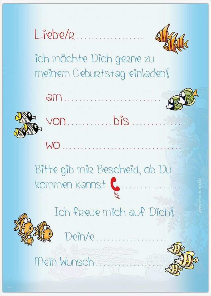 Geburtstagseinladungen Kinder Zum Ausdrucken